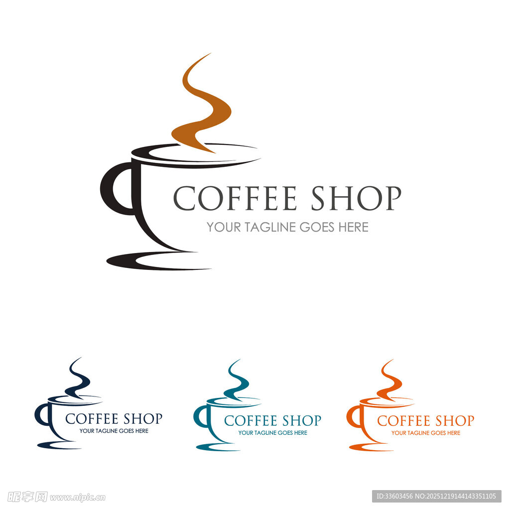 咖啡店创意标志设计