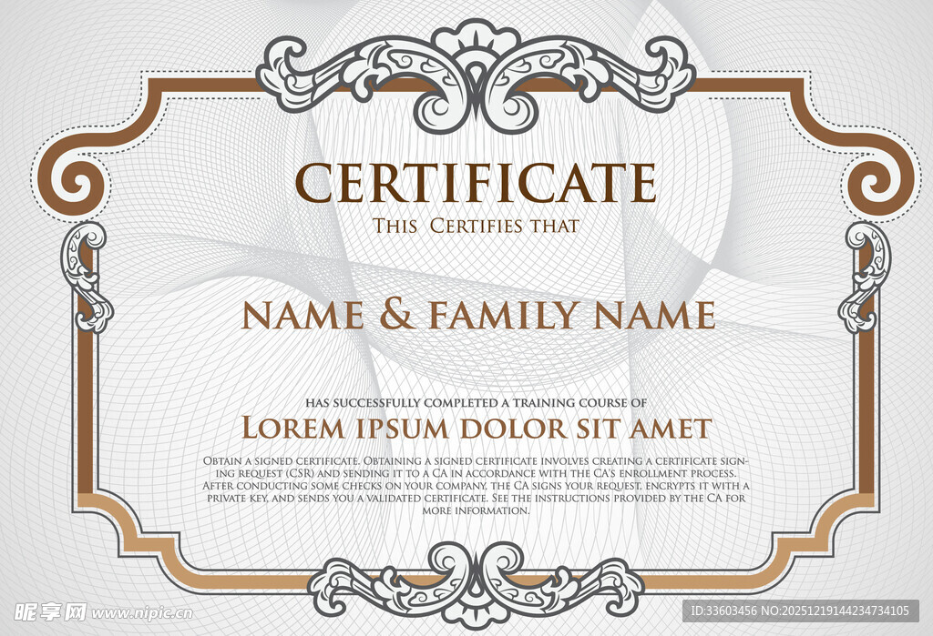 精美证书模板