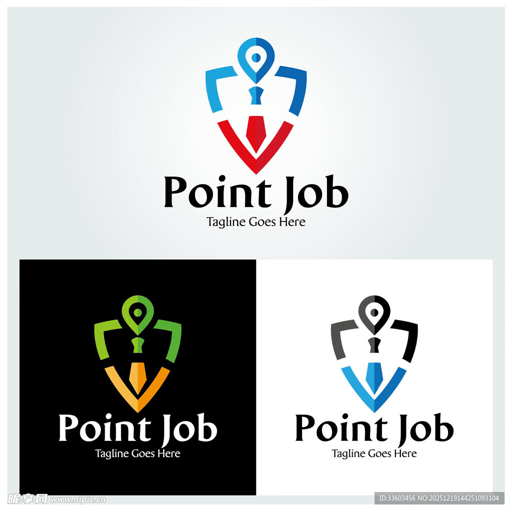 盾牌领带标志设计