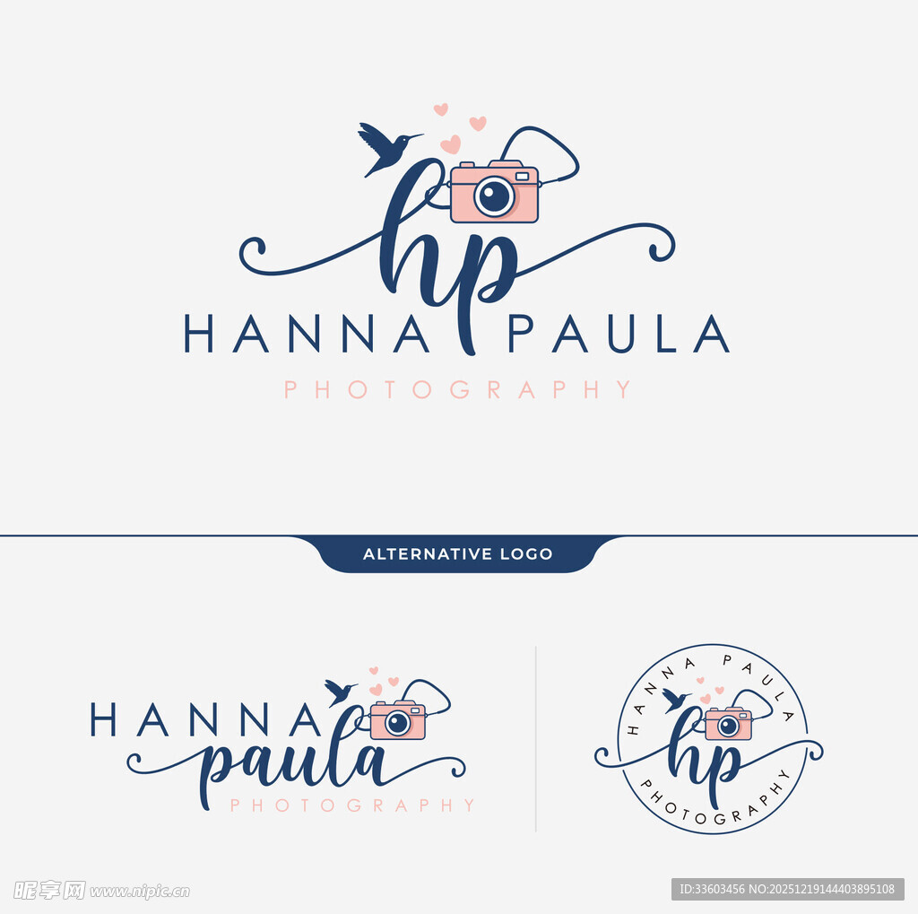 优雅手写标志设计