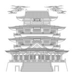 中式多层古建滕王阁