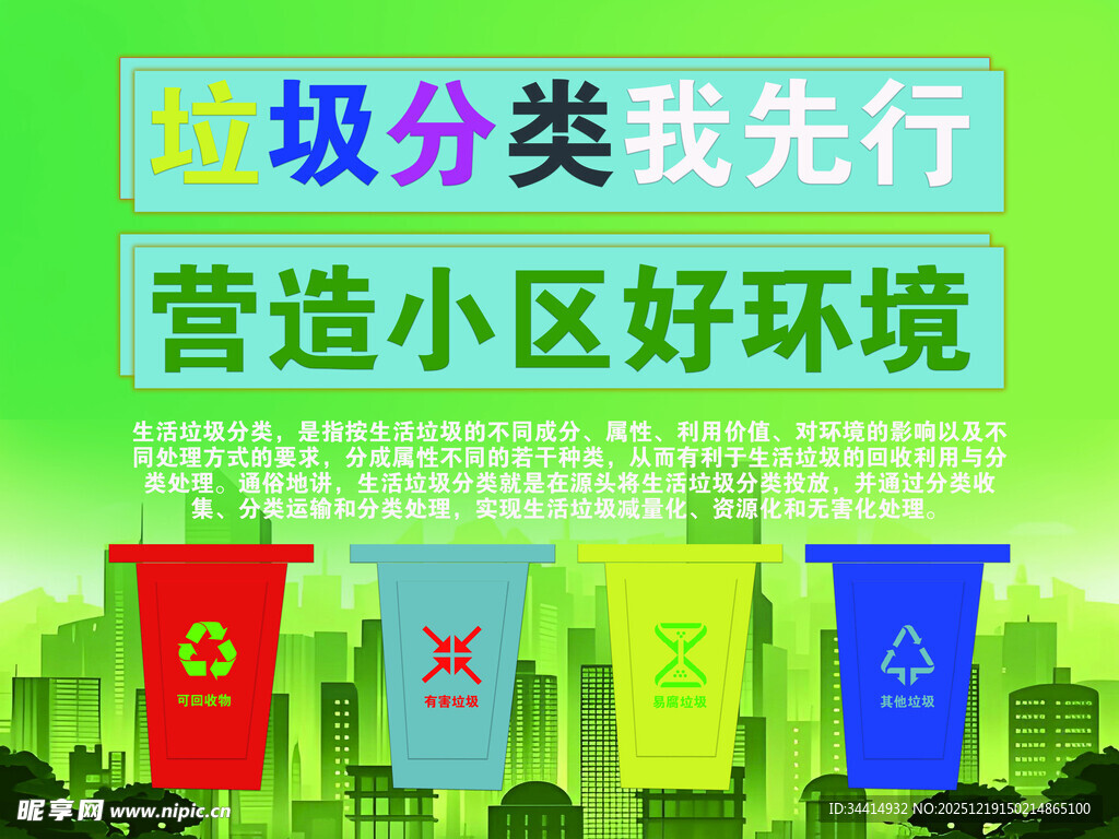 垃圾分类营造美好小区环境