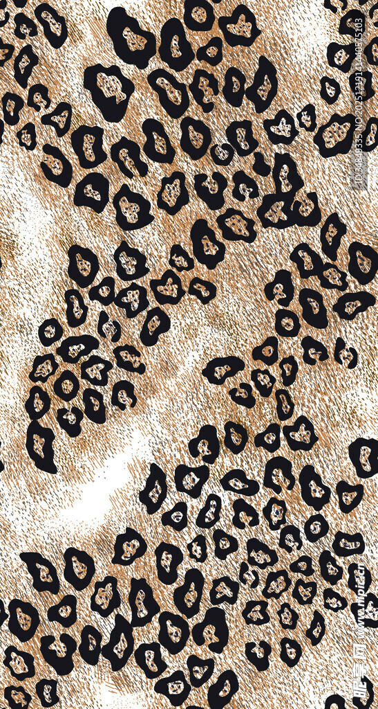豹纹图案纹理背景图