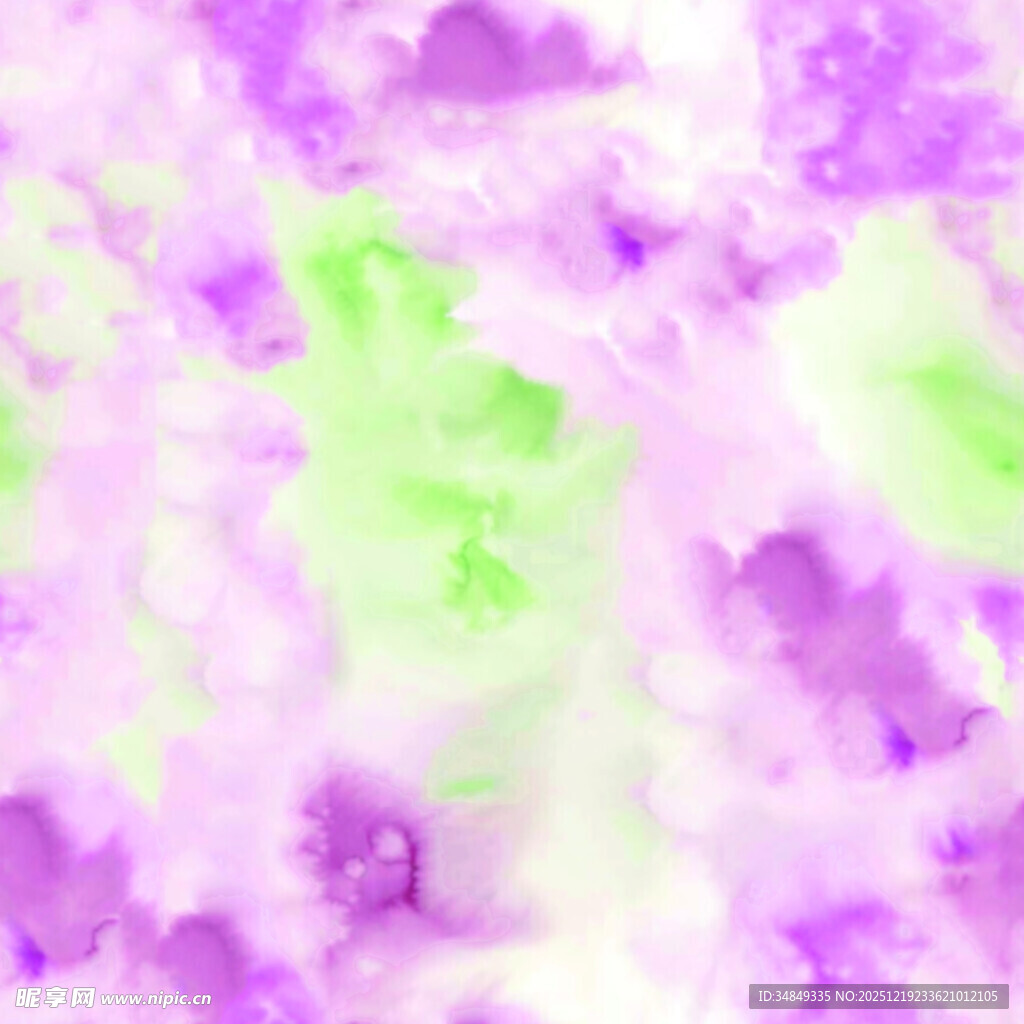 梦幻紫绿水彩纹理背景