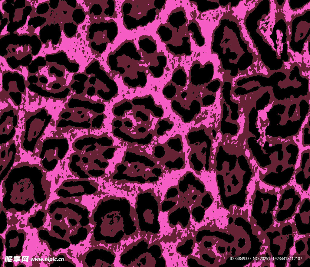 粉色豹纹图案纹理