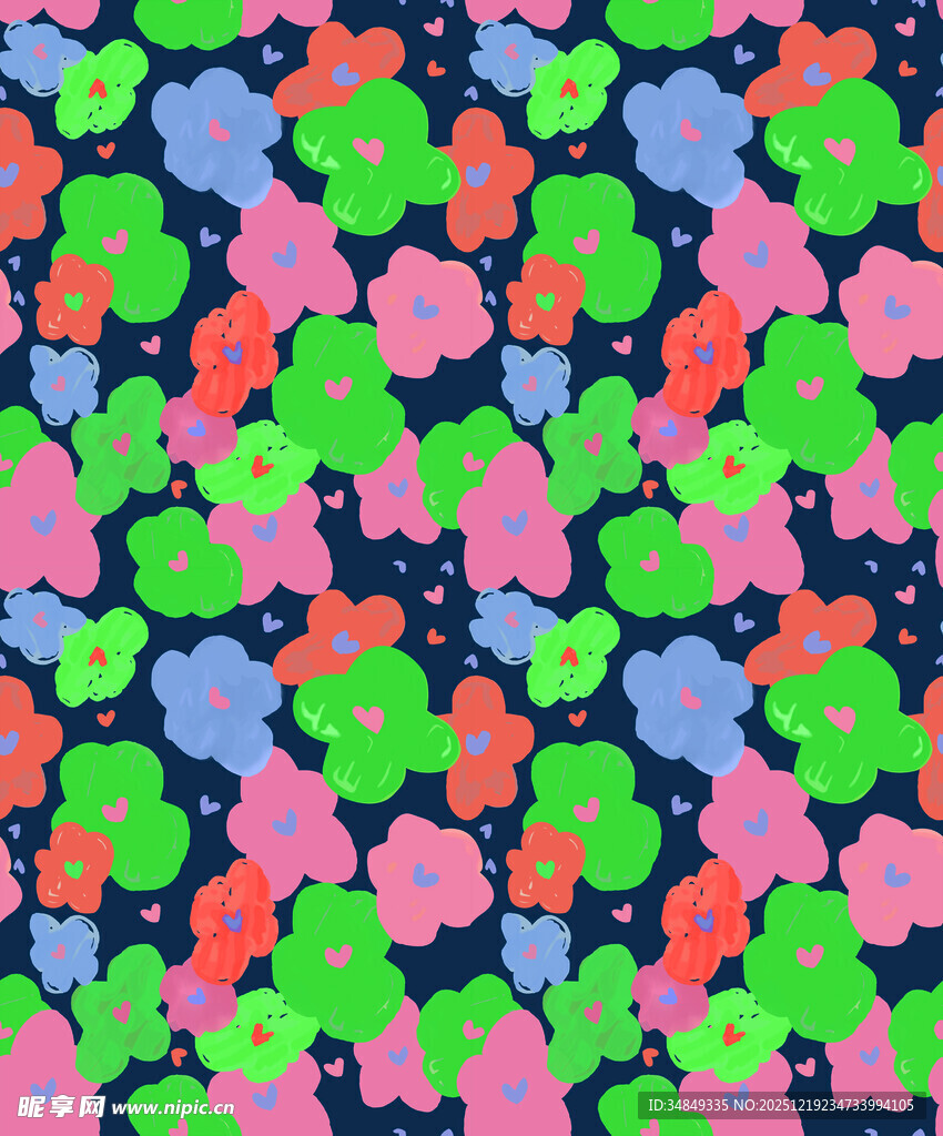 多彩几何图案无缝背景