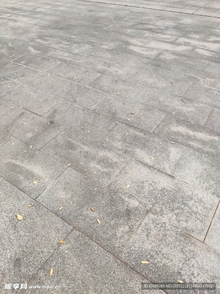 灰色石砖地面纹理特写