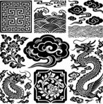 传统中式吉祥图案集合