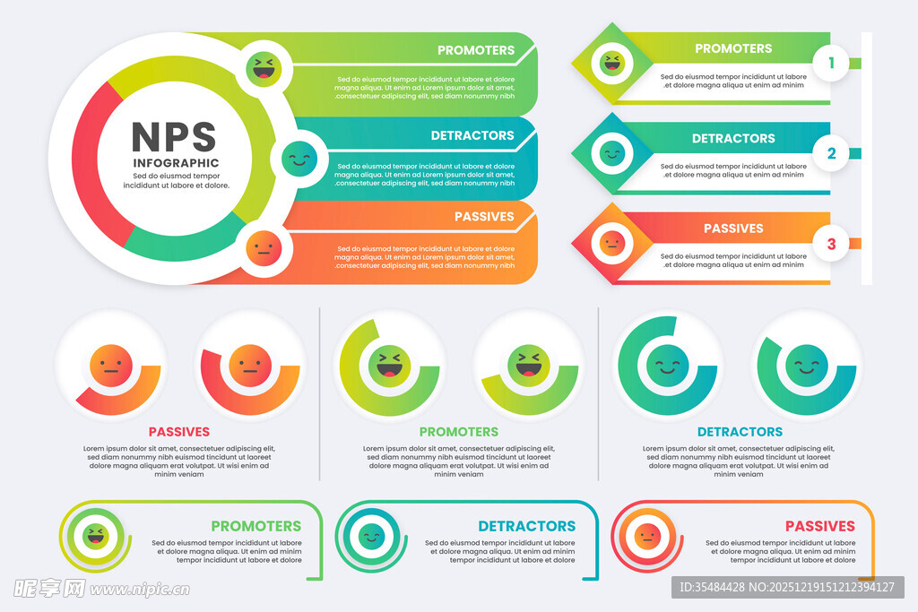 多彩数据信息图表模板