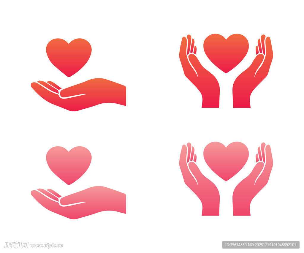 爱心手势图标