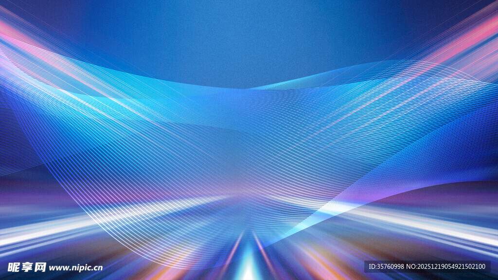 炫彩光线隧道背景图