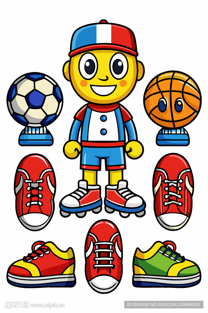 运动小子与多彩运动装备