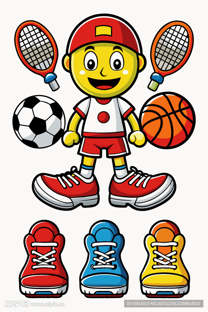 运动小子与多样运动装备