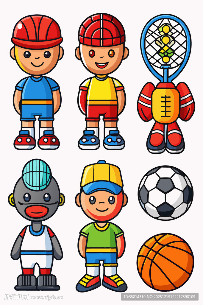 儿童运动形象集合