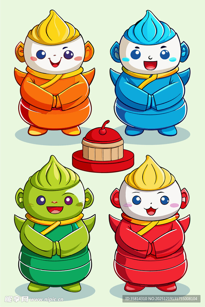 可爱卡通厨师形象集合