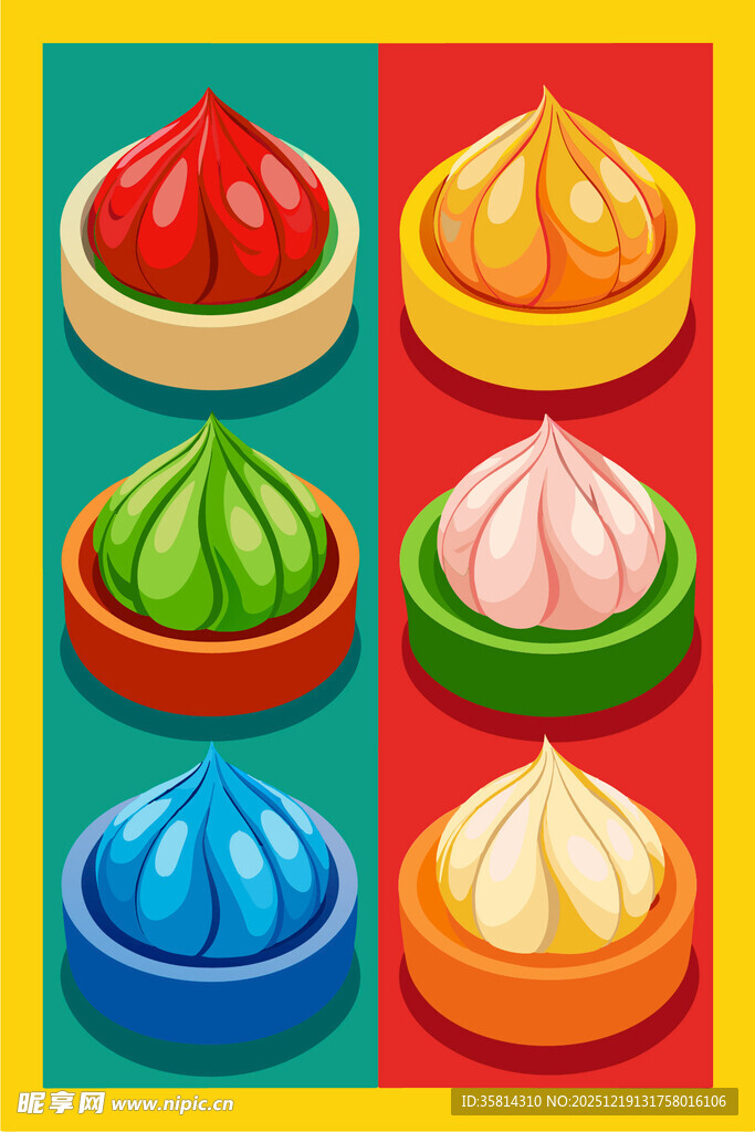 多彩美味中式点心组合