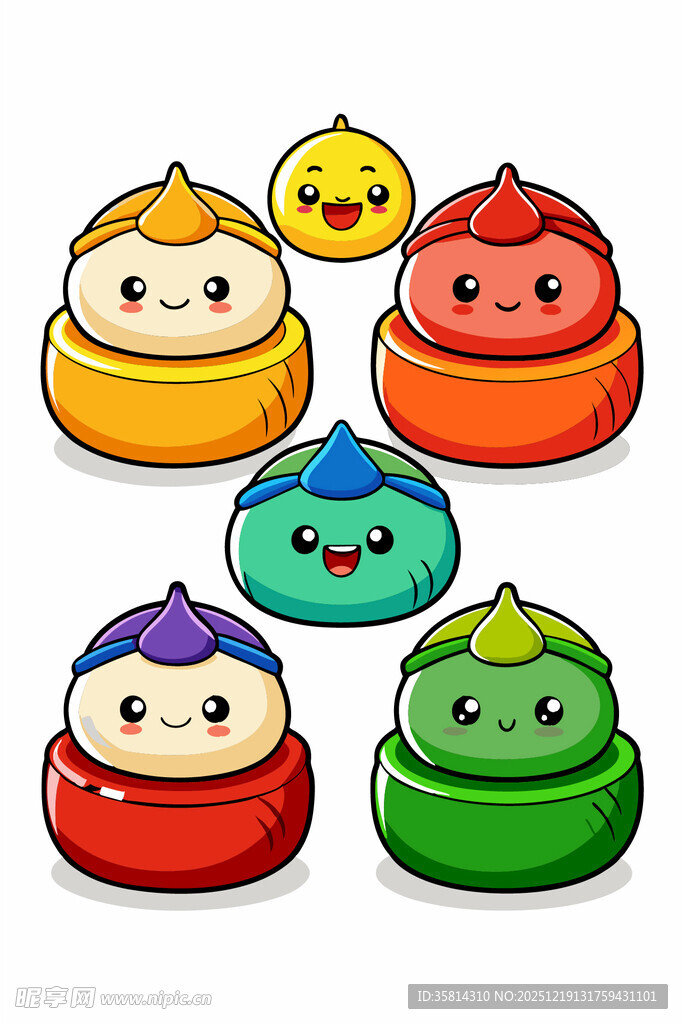 可爱卡通饺子表情包集合