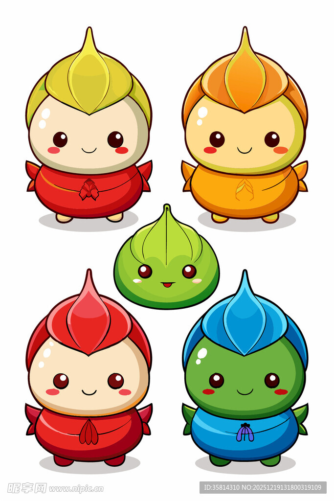 可爱卡通栗子形象集合