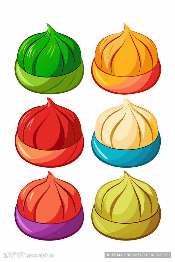 多彩美味小包子