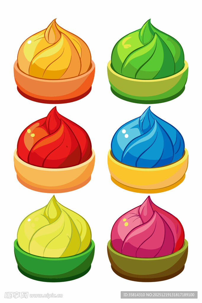 多彩美味小蛋糕