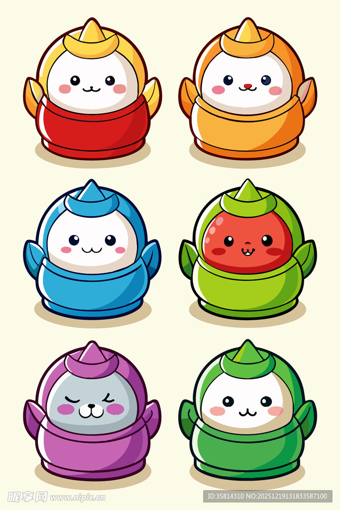 可爱卡通小动物头像集合