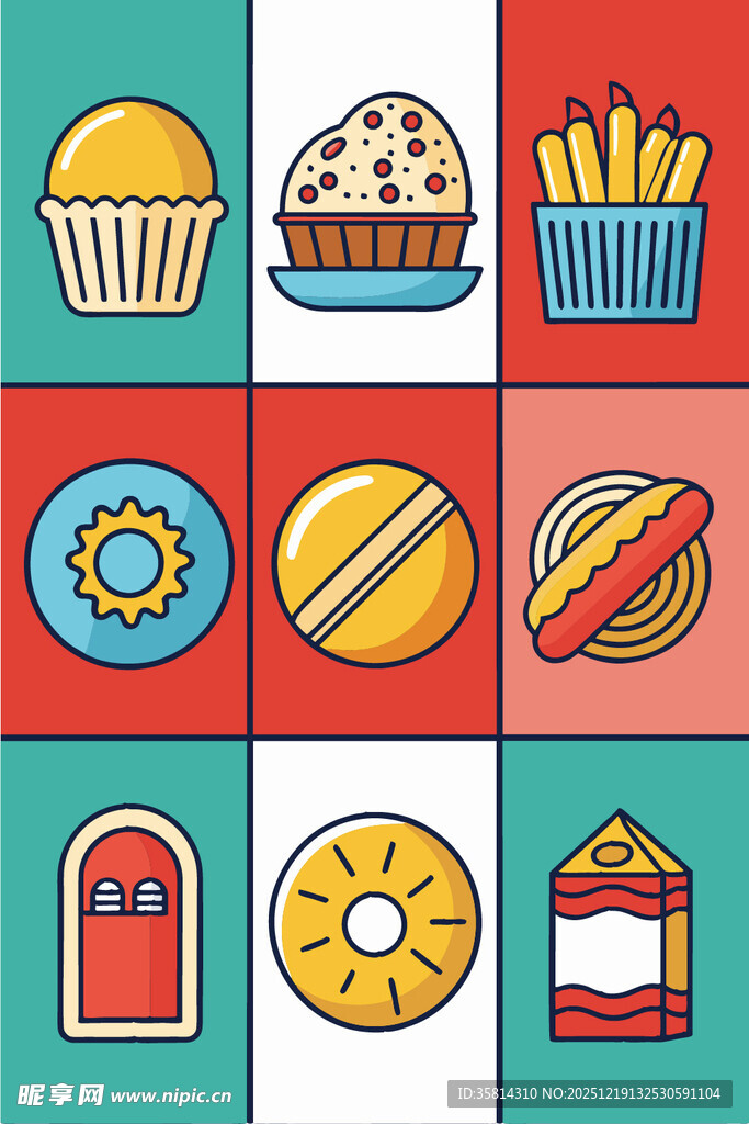 多彩美味小吃集合