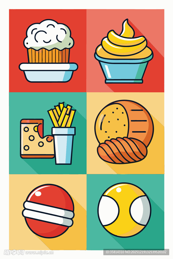 多彩美味小吃集合