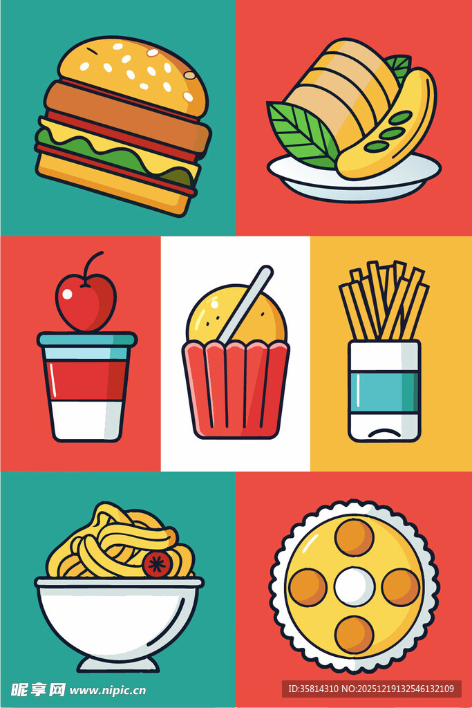 多彩快餐美食集合