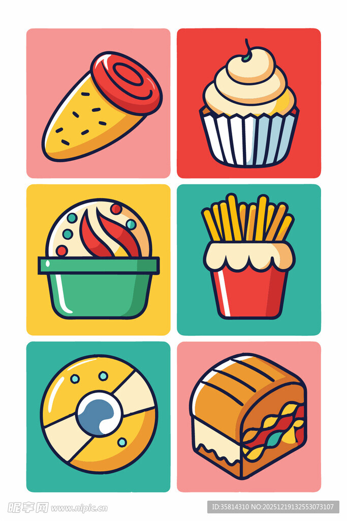 多彩美味小吃集合