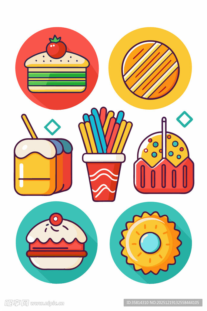 多彩美味的各式甜点