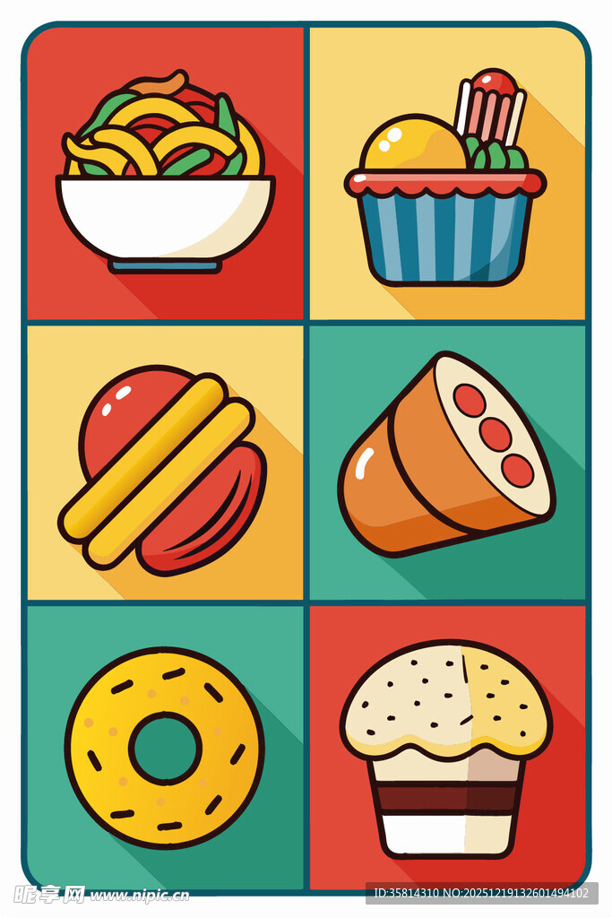 多彩美味小吃集合