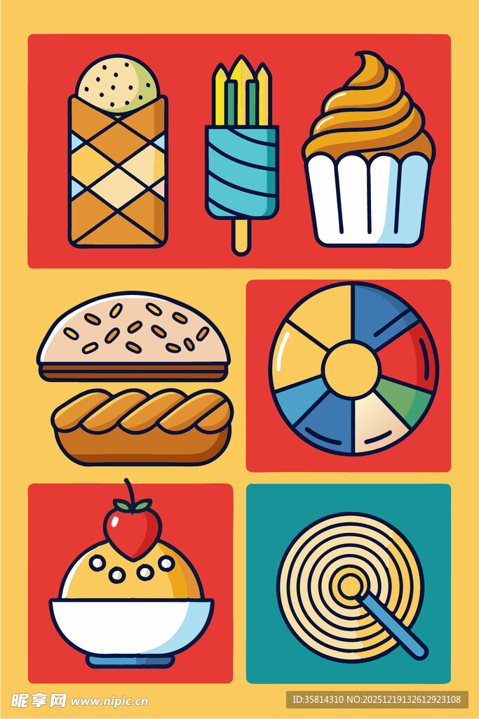 多彩美味的各式甜品与小吃