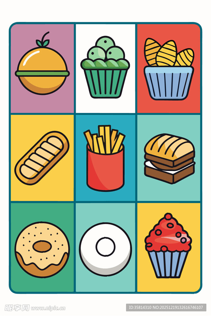 多彩美味的各式糕点与小吃