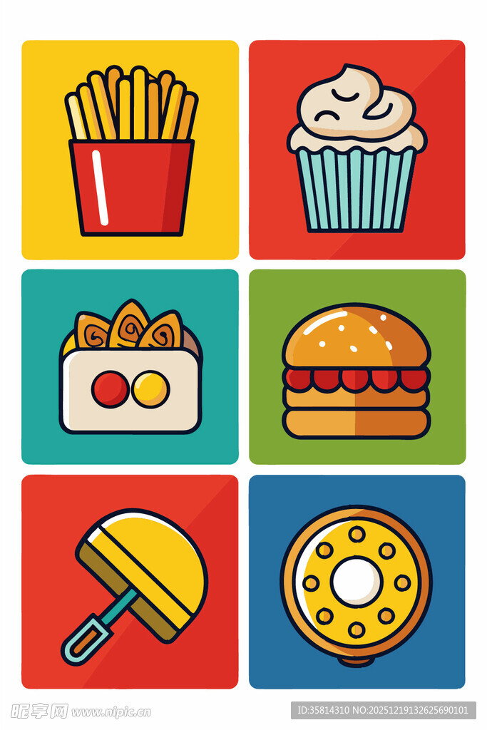 多彩美味小吃集合