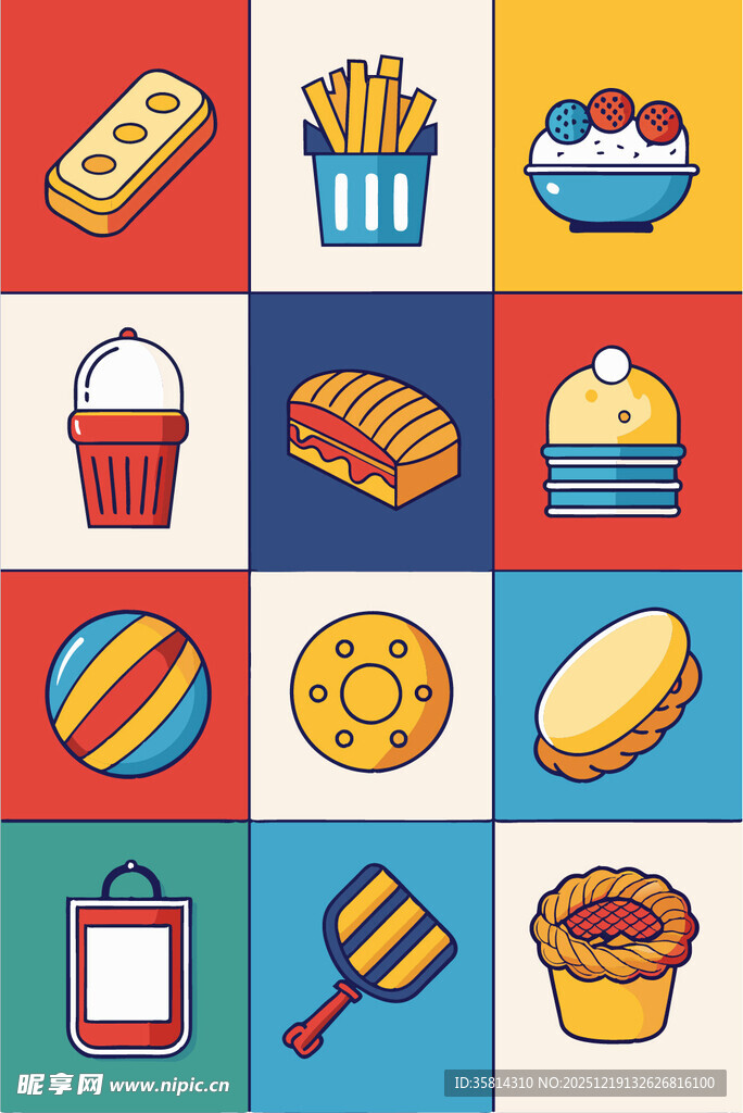 多彩美味小吃集合