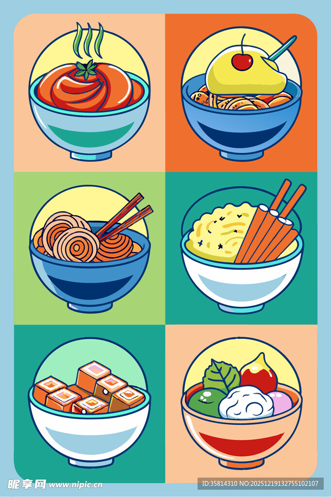 多彩美味日式拉面组合