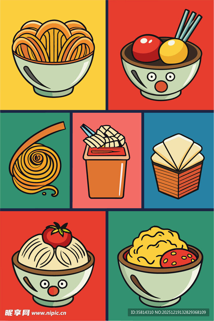 多彩美味小吃集合