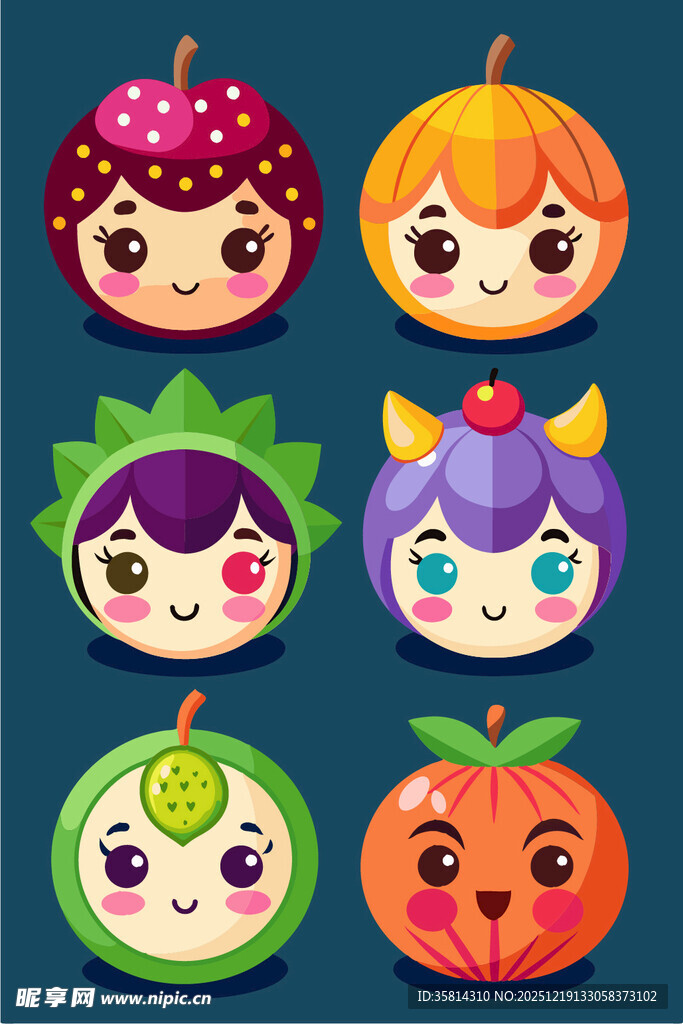 可爱卡通万圣节角色头像