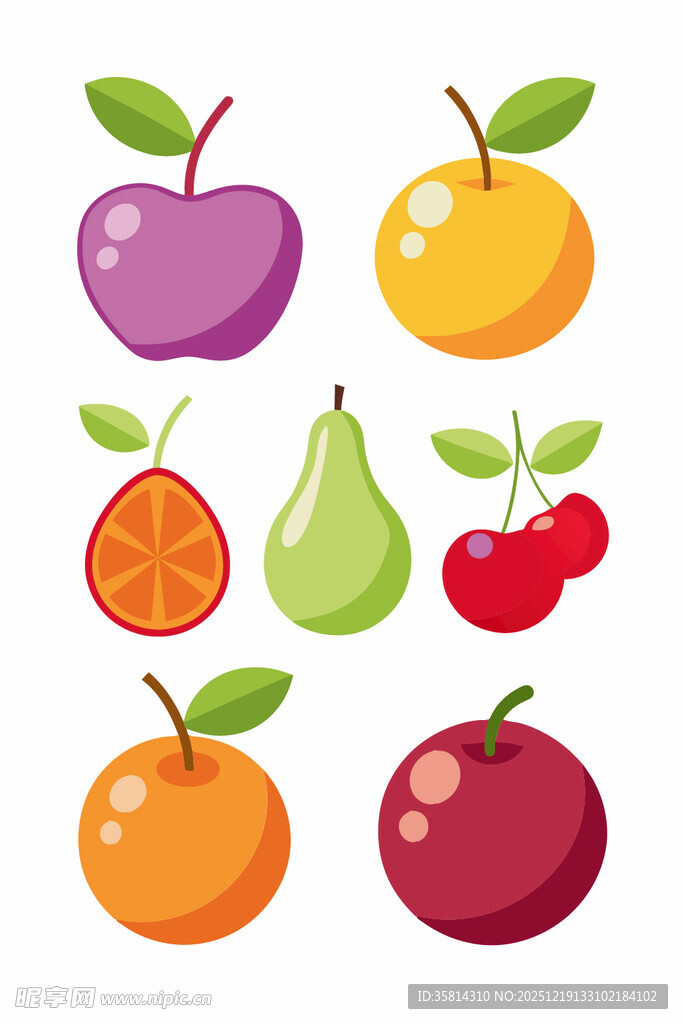 多彩新鲜水果集合