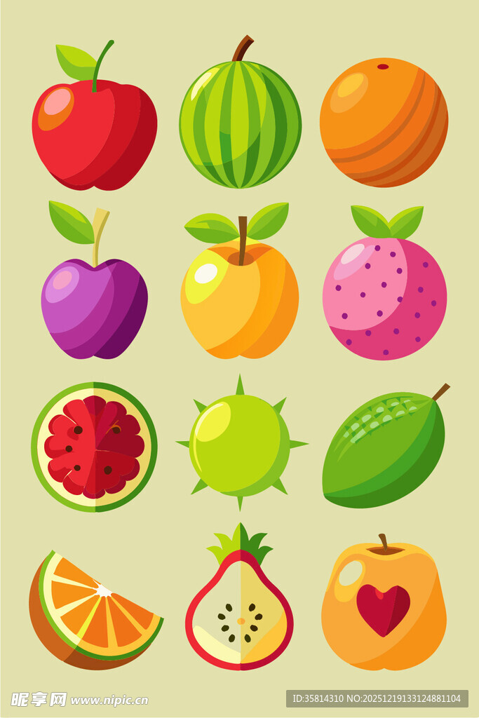多彩水果集合