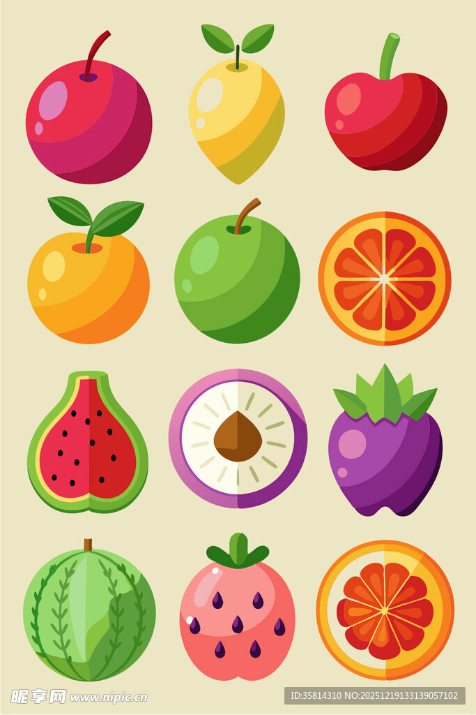 多彩水果集合