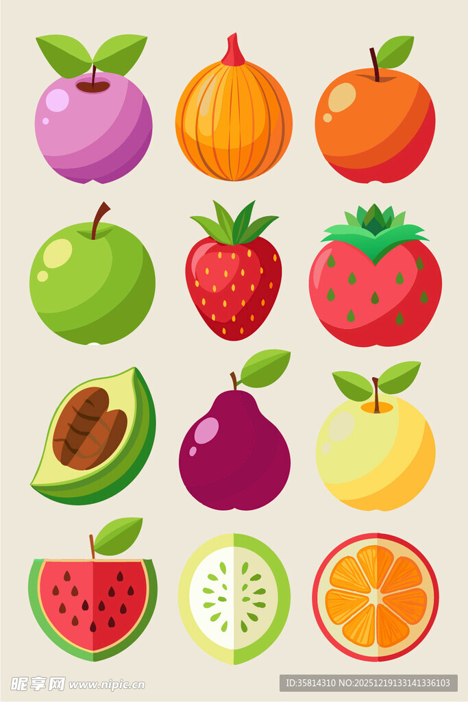 多彩新鲜水果大集合