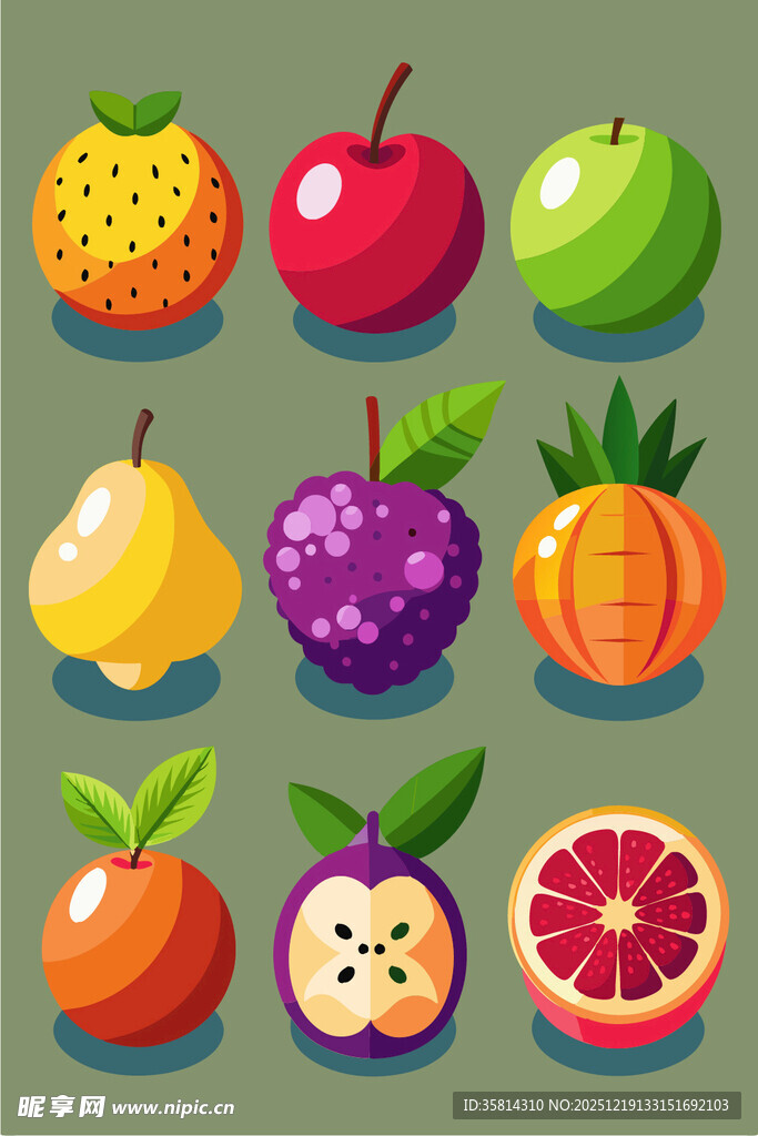 多彩水果集合