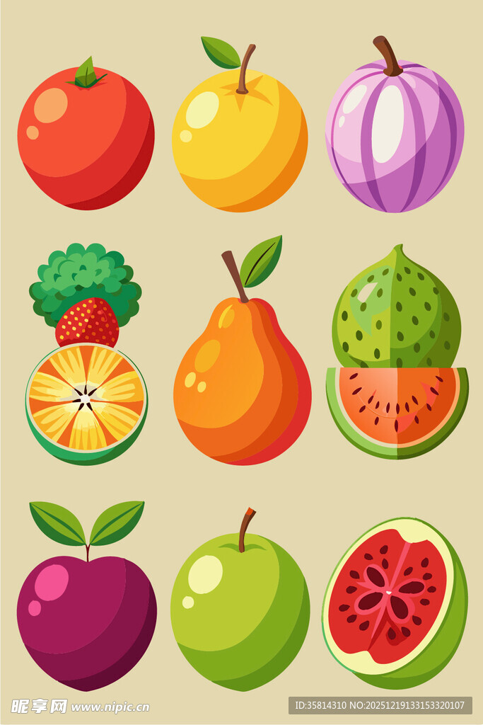 多彩水果集合