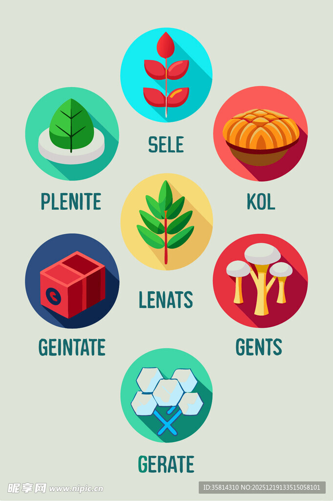 可持续发展相关图标集合