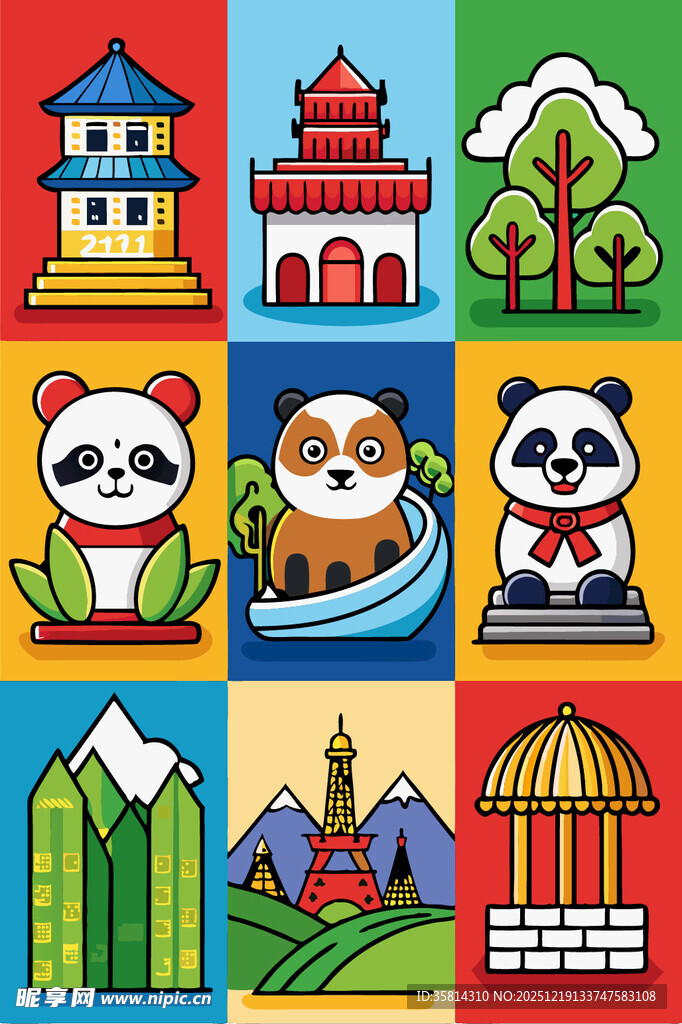 中国风元素图案集合