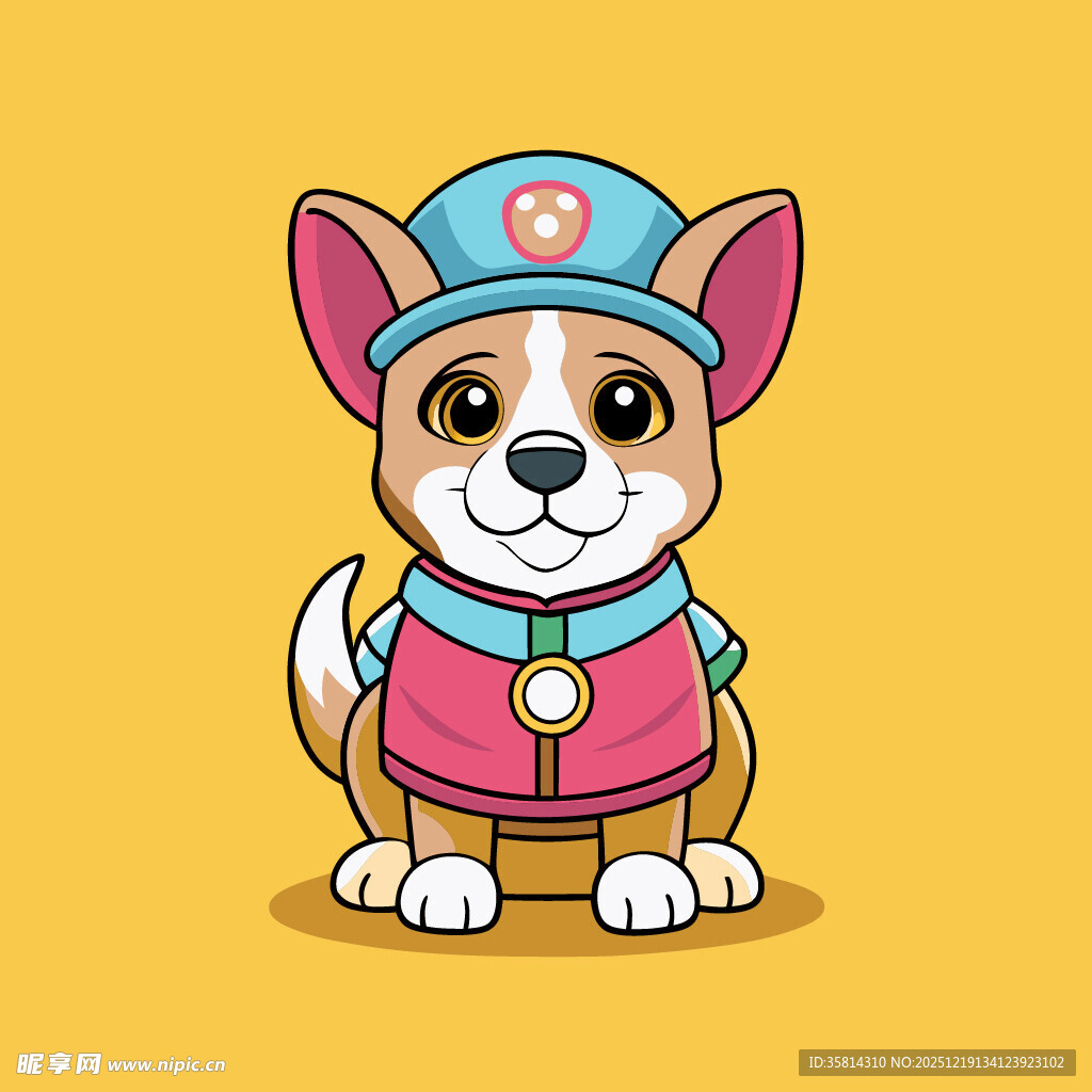 可爱宠物狗卡通形象