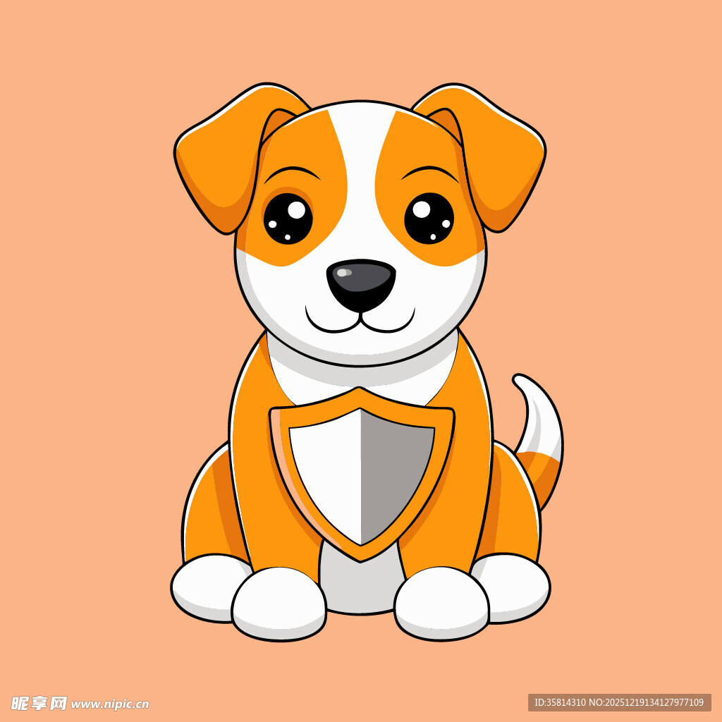 可爱小狗卡通形象