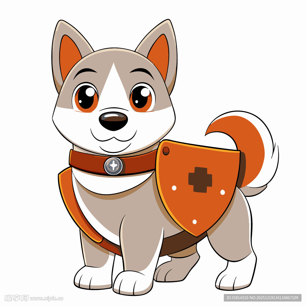 可爱的小警犬形象