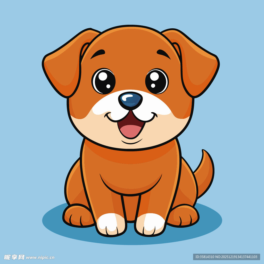 可爱小狗卡通形象